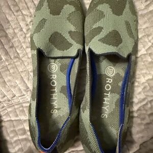 Rothy's Green Camouflage Flats